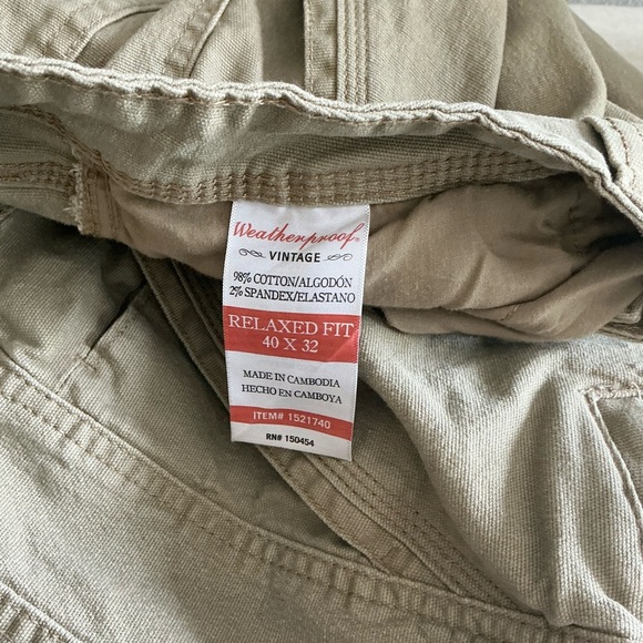 Weatherproof Men's Tan Pants size 40x32 - Picture 6 of 12